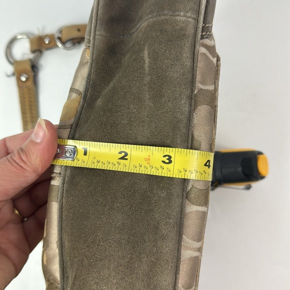 Coach Chelsea Y2K Monogram Fabric &Leather Shoulder Bag - Picture 11 of 13